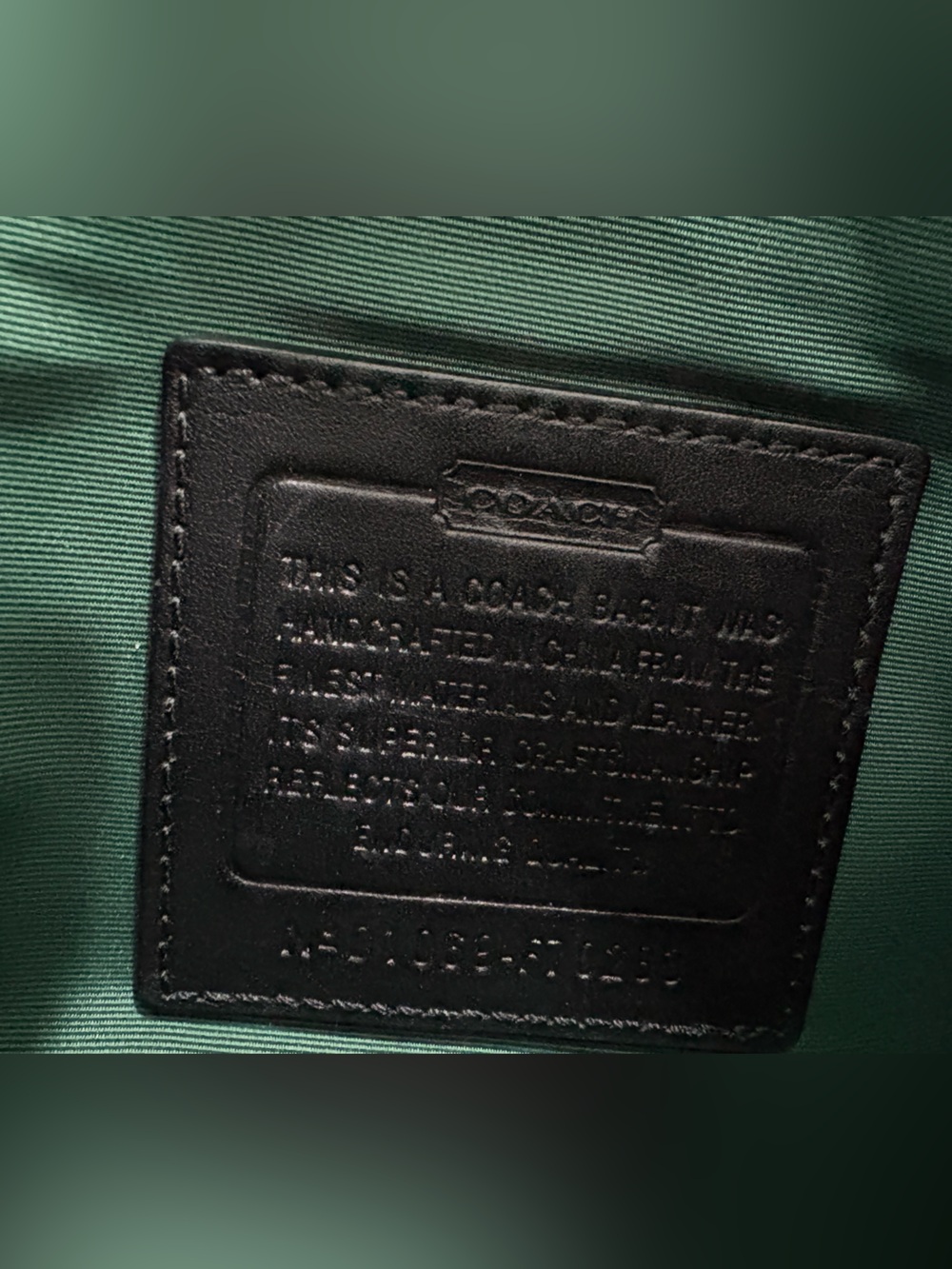 Coach Black Signature Canvas Messenger Bag with Leather Trim - Picture 4 of 7
